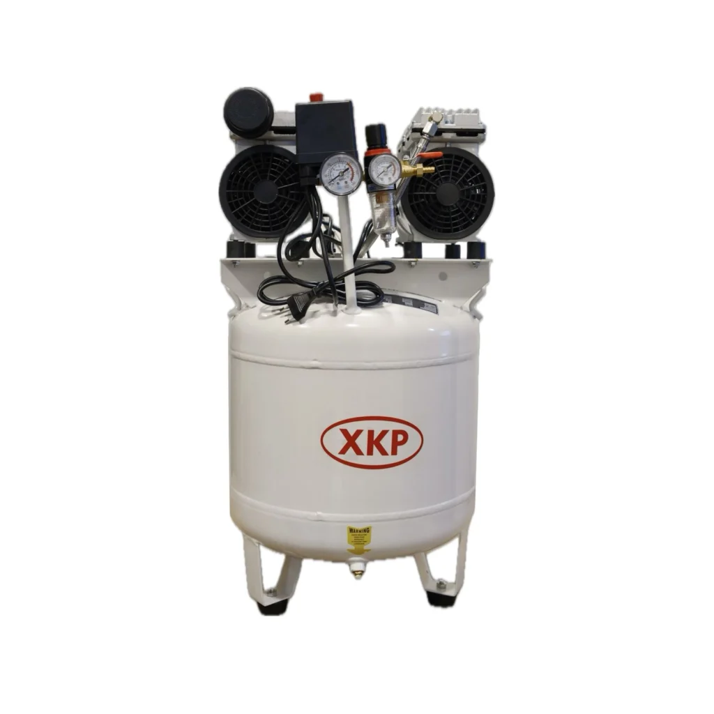Compresor Silencioso Profesional 50L Sin Aceite Carter Seco