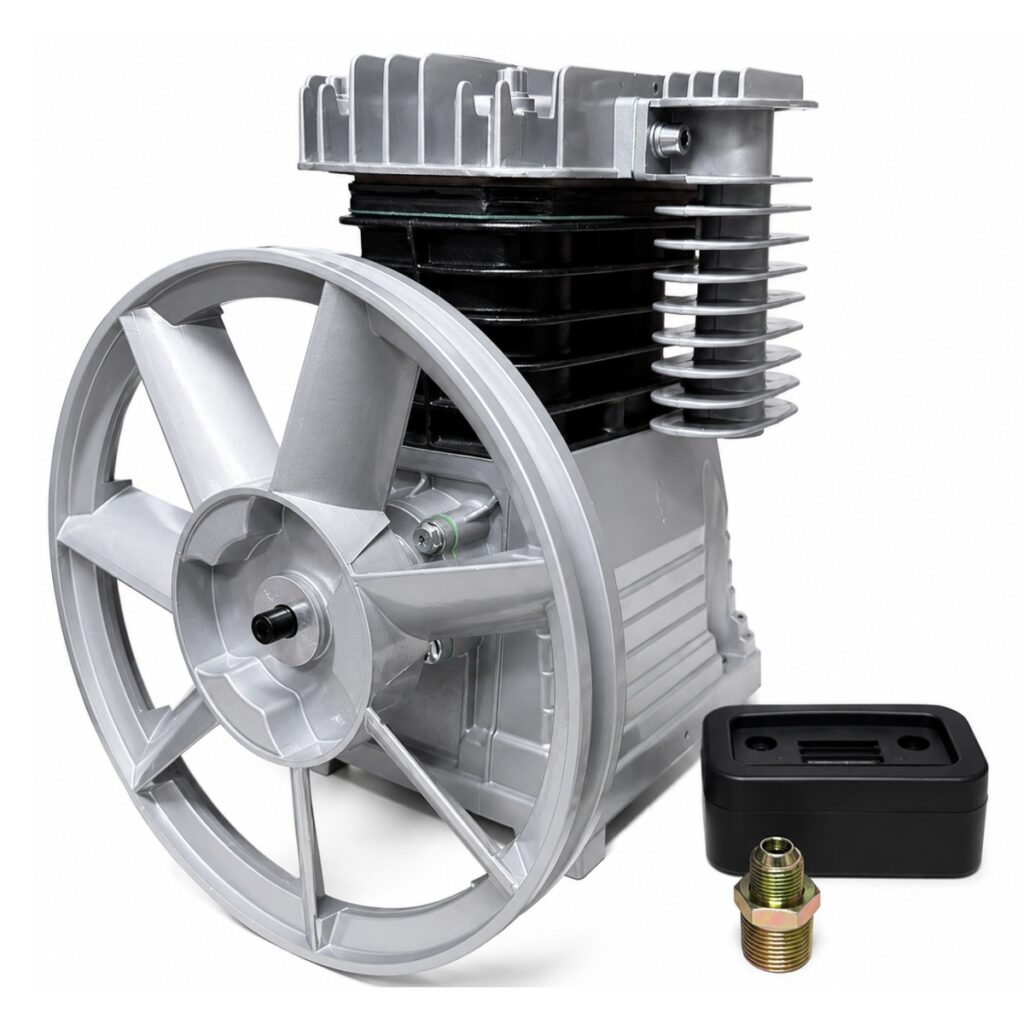 Cabezal Para Compresor 3 HP en Línea Profesional Japón 125-150 PSI Para Armado y Reparación Powermax