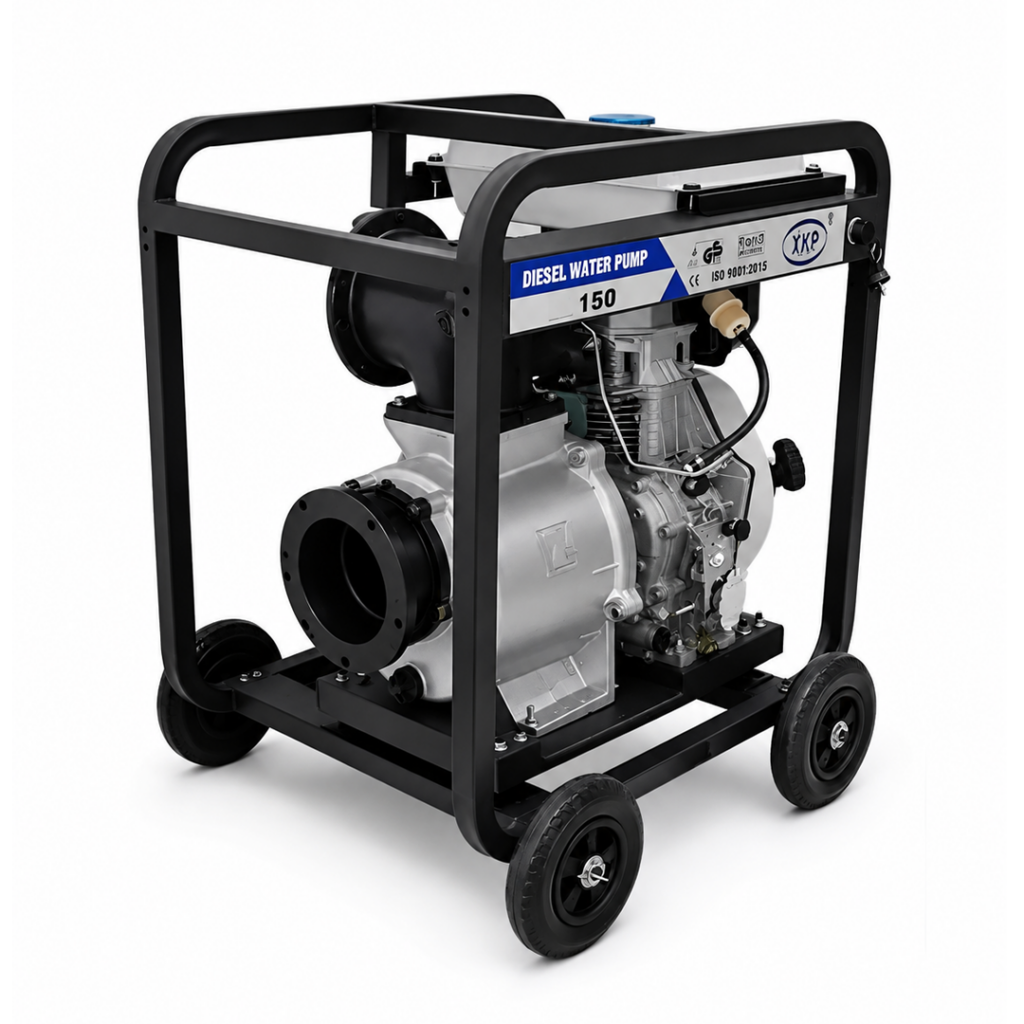 Motobomba Diésel 6 Pulgadas 180 m³/h Alta Descarga Partida Eléctrica CDP150E